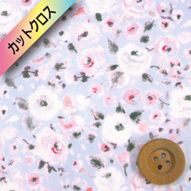 【サンドウ限定柄】リバティ・ファブリックス タナローン（Dewy Rose デューイ・ローズ）チェリーダンス【DC33983・J24D】カットクロス