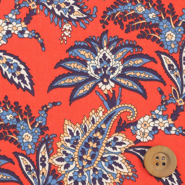 リバティ・ファブリックス タナローン（Arundel アランデル）レッド【25-3635144・25CU】