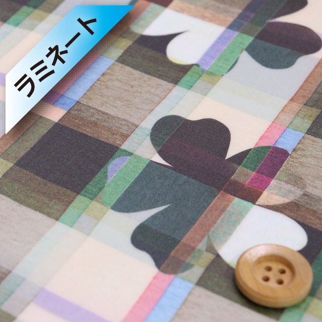 【セール対象商品】リバティ・ファブリックス タナローン【ラミネート加工】（Tudor Petals チューダー・ペタルス）グリーン【25-3635105・25BU】