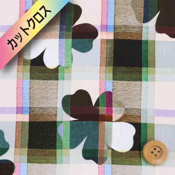 リバティ・ファブリックス タナローン（Tudor Petals チューダー・ペタルス）グリーン【25-3635105・25BU】カットクロス