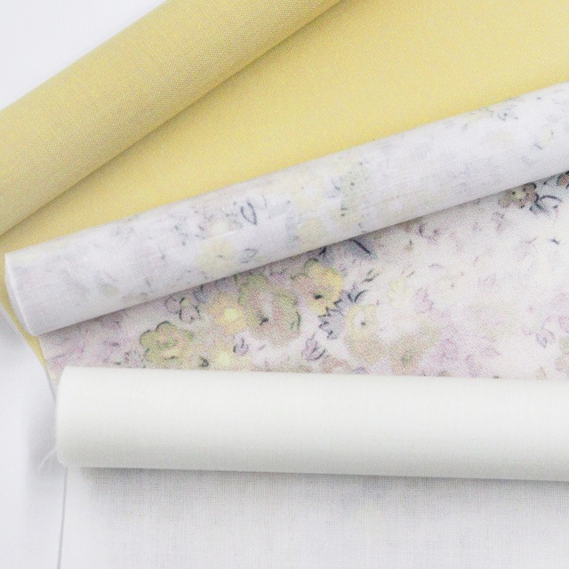 ◎お試しセット◎60Sローン無地×LIBERTY FABRICS【ラミネート加工】カットクロス3枚セット（Umbria）