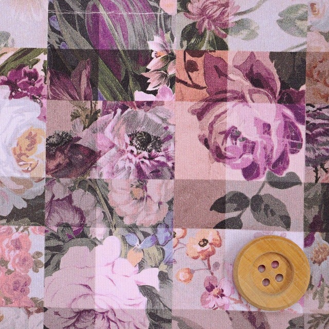 リバティ・ファブリックス タナローン（Archive Gingham アーカイブ・ギンガム）パープル【23-363J6819・BE】