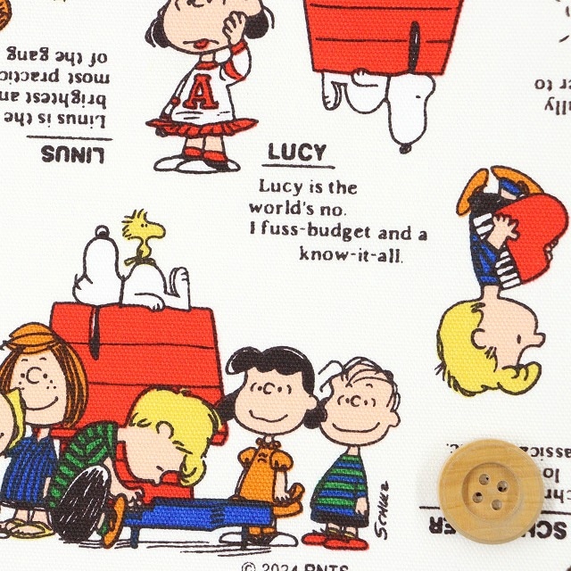 （PEANUTS） スヌーピー 75thクラシック／オフホワイト 【オックス生地】