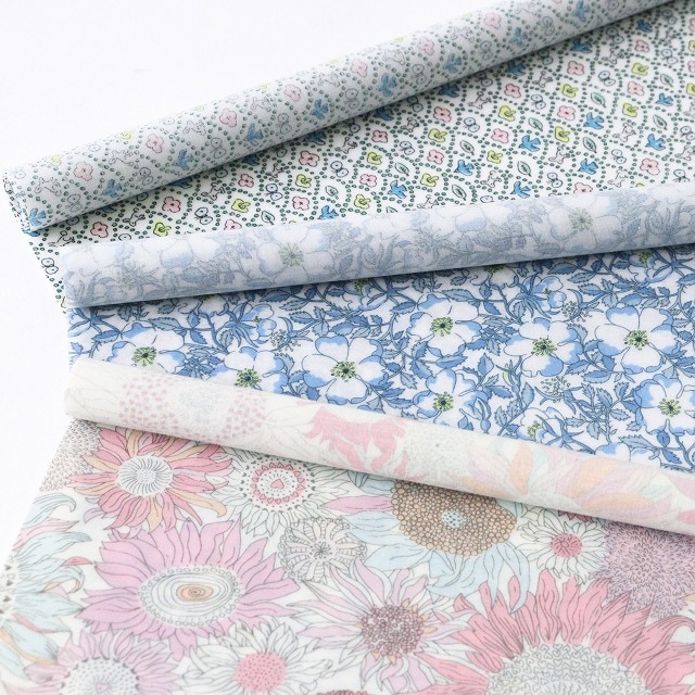 ◎リバティ・ファブリックスお試しセット◎【ラミネート加工】2025年『新定番柄』カットクロス3枚セット（May Morris）