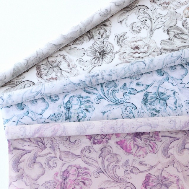 ◎リバティ・ファブリックスお試しセット◎【ラミネート加工】『Alexander Marble』カットクロス3枚セット【サンドウオリジナルカラー】