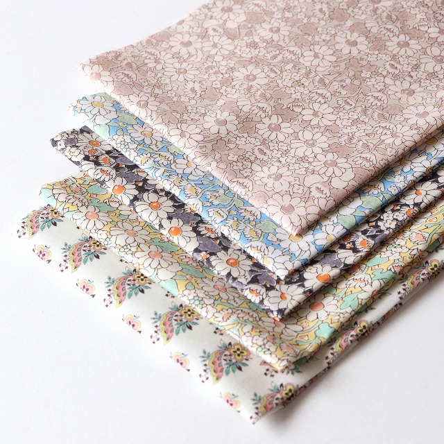 【定形外郵便発送なら送料無料】◎リバティ・ファブリックスお試しセット◎『Alice W&Lennon』カットクロス5枚セット