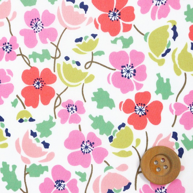 リバティ・・ファブリックス タナローン（Edie エディ）ピンク【21-3631113・21C】