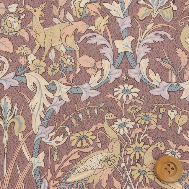 リバティ・ファブリックス タナローン（Joan ジョーン）モカグレー【25-3635222・25CU】