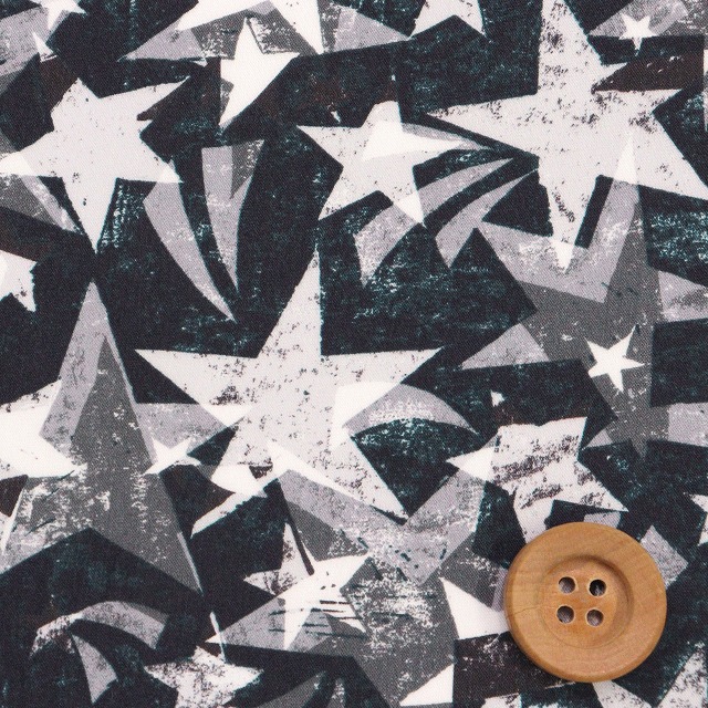 リバティ・ファブリックス タナローン（Tudor Star チューダー・スター）ブラック【25-3635253・25BU】