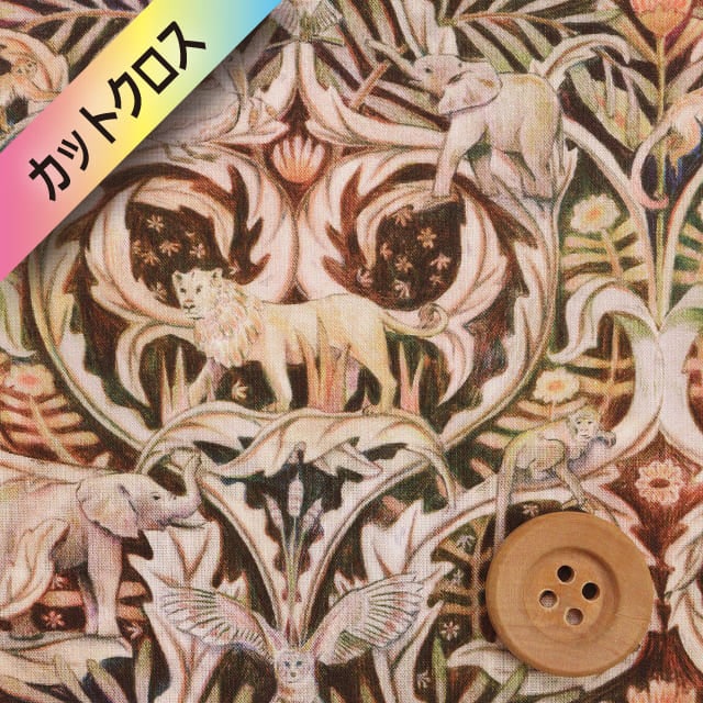 リバティ・ファブリックス タナローン（Valerie ヴァレリー）ブラック【25-3635223・25AU】カットクロス