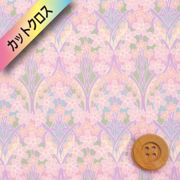 リバティ・ファブリックス タナローン（Iona Flower アイオナ・フラワー）ピンク【25-3635291・25BU】カットクロス