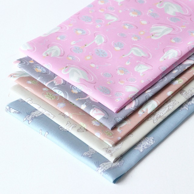 【定形外郵便なら送料無料】◎リバティ・ファブリックスお試しセット◎『Manon＆Meow』カットクロス5枚セット