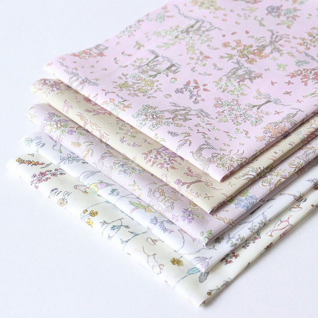 【定形外郵便なら送料無料】◎リバティ・ファブリックスお試しセット◎『Etta＆Theo』カットクロス5枚セット