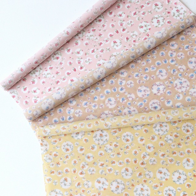 ◎リバティ・ファブリックスお試しセット◎【ラミネート加工】『Johanna』カットクロス3枚セット【25年サンドウオリジナルカラー】