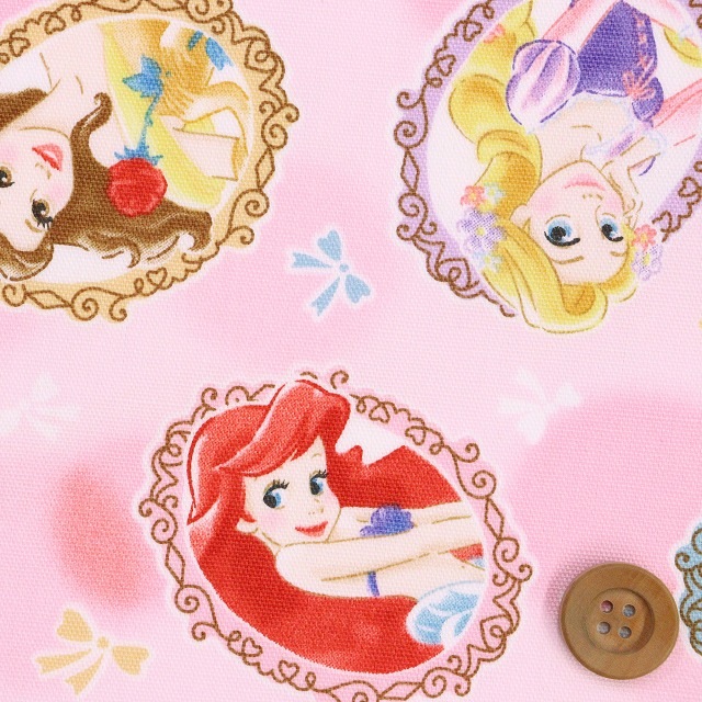 Disney2025 BTSシリーズ　ディズニープリンセス／ピンク【オックス生地】