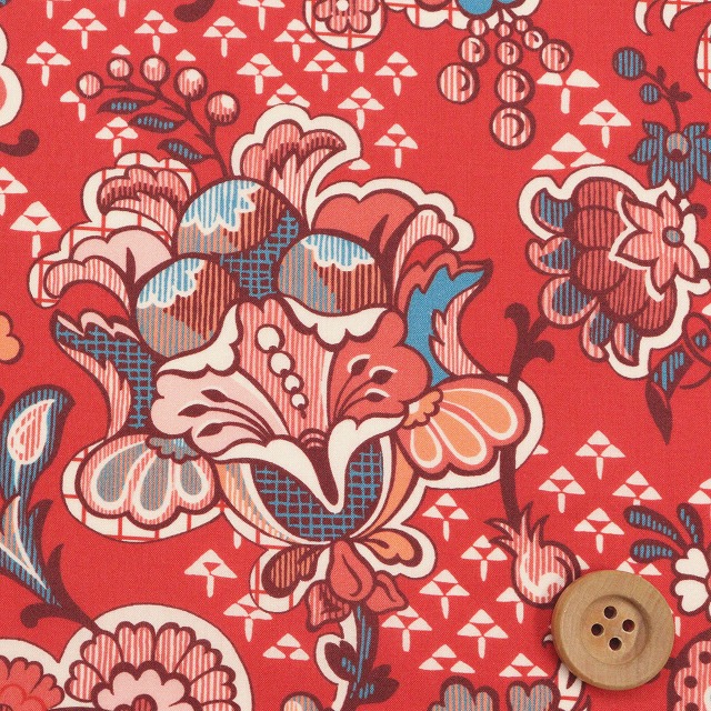 リバティ・ファブリックス タナローン（Weavers'Wonder ウィーバーズ・ワンダー）レッド【25-3635202・25AU】