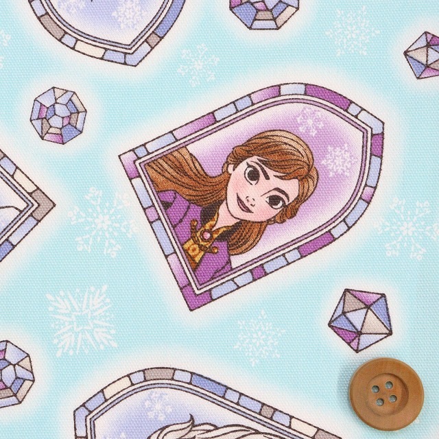 Disney2025 BTSシリーズ　アナと雪の女王／ライトブルー【オックス生地】