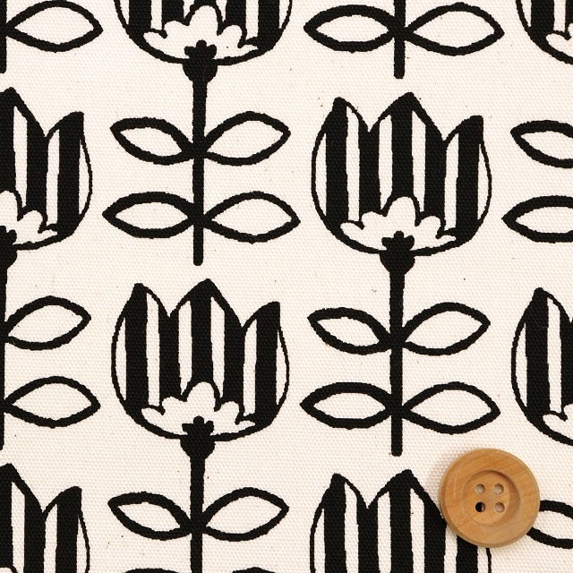 チューリポップ／生成り地【オックス生地】