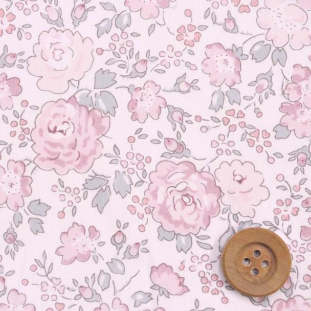 【サンドウオリジナルカラー】リバティ・ファブリックス タナローン（Felicite フェリシテ）ローズチーク【97-3637113・J25C】