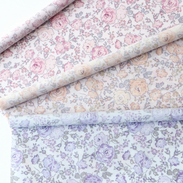 ◎リバティ・ファブリックスお試しセット◎【ラミネート加工】『Felicite』カットクロス3枚セット【25年サンドウオリジナルカラー】