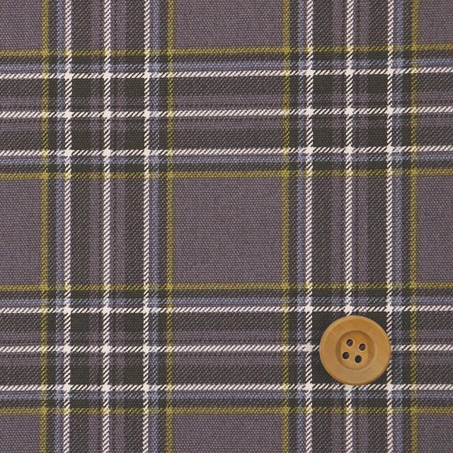 スモーキータータンチェック／パープル【オックス生地】