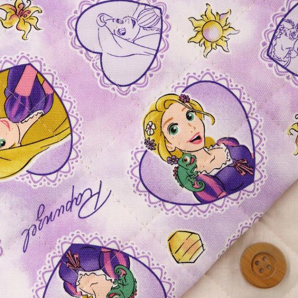 Disney2025 BTSシリーズ　ラプンツェル／パープル【半針キルティング生地】