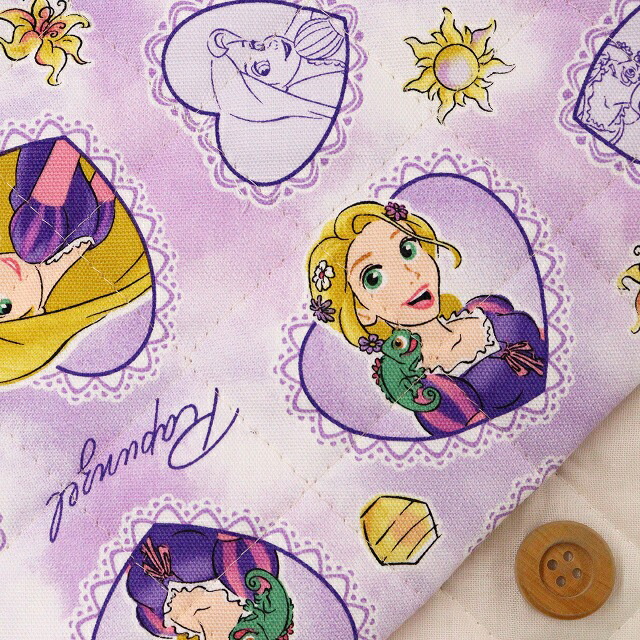 Disney2025 BTSシリーズ　ラプンツェル／パープル【半針キルティング生地】