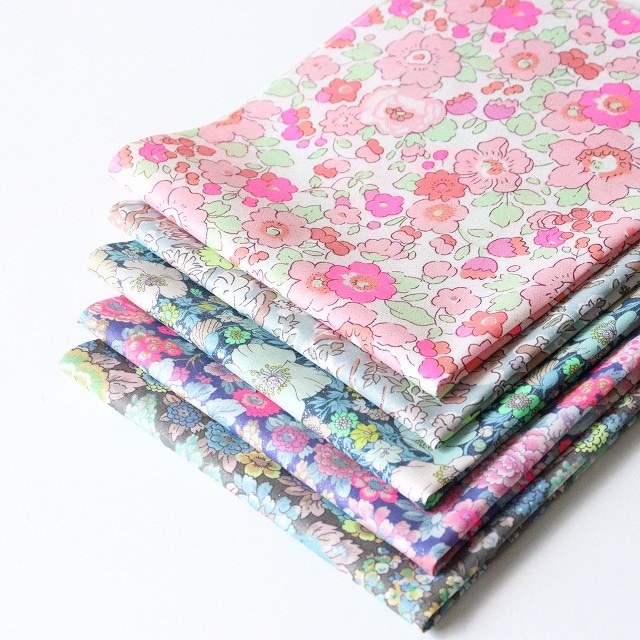 【定形外郵便なら送料無料】◎リバティ・ファブリックスお試しセット◎2025AW カットクロス5枚セット『Neon Splash』