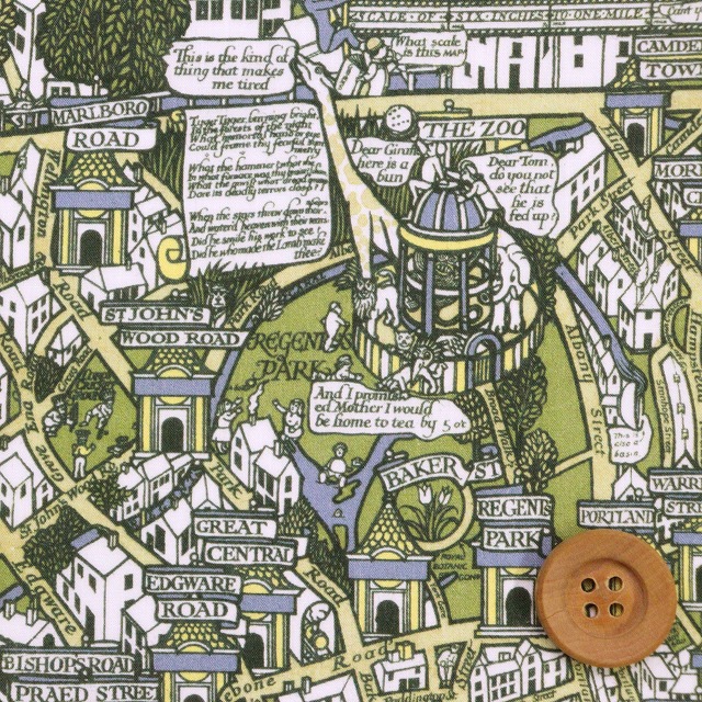 リバティ・ファブリックス タナローン（Big Smoke ビッグ・スモーク）グリーン【3636841・BU】