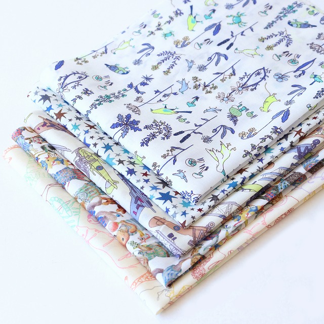 【定形外郵便なら送料無料】◎リバティ・ファブリックスお試しセット◎ カットクロス5枚セット『Theo and. . .』