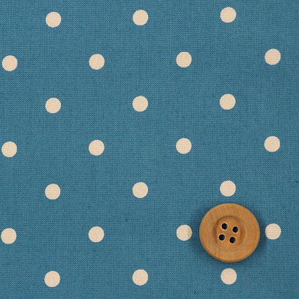 スレンドット／ブルー【ブロード生地】