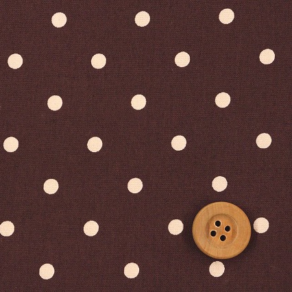 スレンドット／ブラウン【ブロード生地】