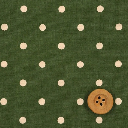 スレンドット／グリーン【ブロード生地】