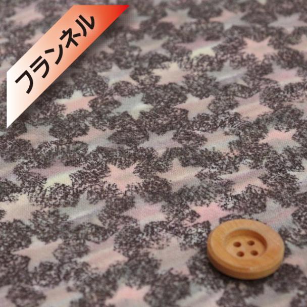 リバティ・ファブリックス 【コットンフランネル】（Kiddy キディ）ピンク＆グレー【11-3631261・P11B】