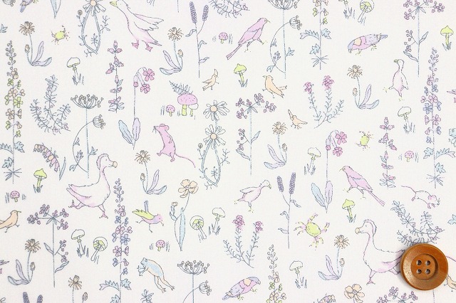 【サンドウオリジナルカラー】リバティファブリックス タナローン（Theo セオ）パフピンク／60cm【15-3635176・J20B】