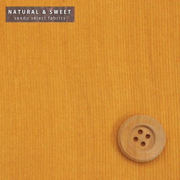 【NANA】無地コーデュロイ【やわらか加工】／イエロー【6398・46】