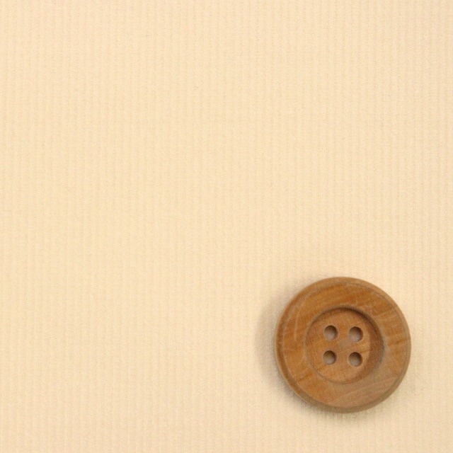 《kokochi fabric ココチファブリック》細コール／アイボリー（KOF-14・IV）