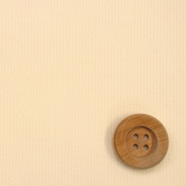 《kokochi fabric ココチファブリック》細コール／アイボリー（KOF-14・IV）