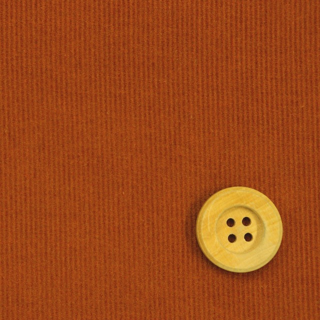 シャツコール（ナチュラルソフト加工）無地コーデュロイ／テラコッタ（6）
