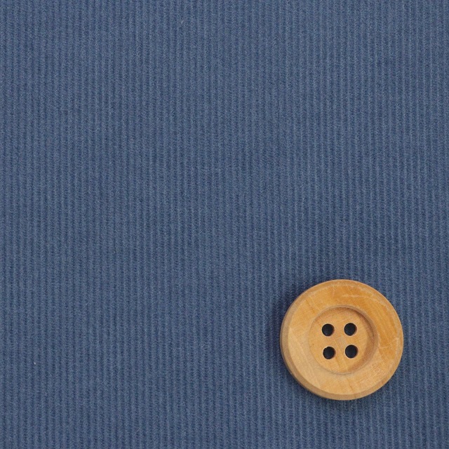 シャツコール（ナチュラルソフト加工）無地コーデュロイ／ブルー（9）