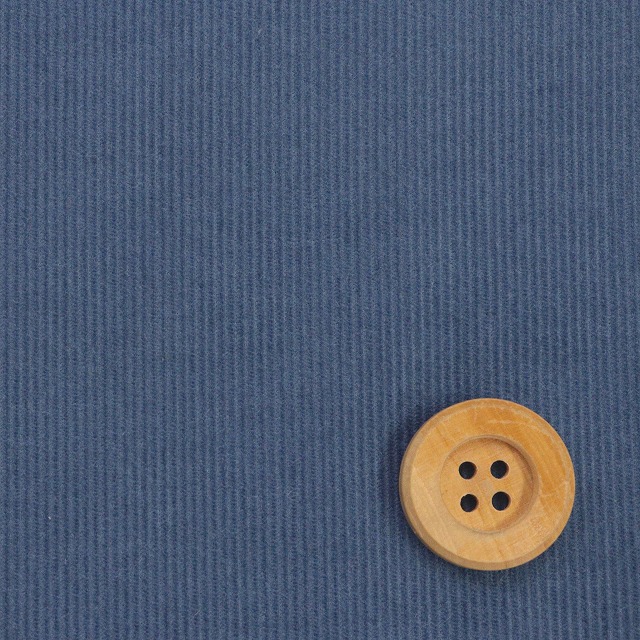 シャツコール（ナチュラルソフト加工）無地コーデュロイ／ブルー（9）