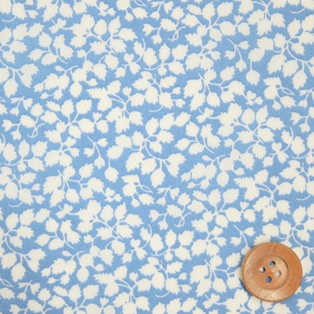 リバティ・ファブリックス タナローン（Glenjade グレンジェイド／ライトブルー）【3639015・IE】／70cm【3639015・IE】