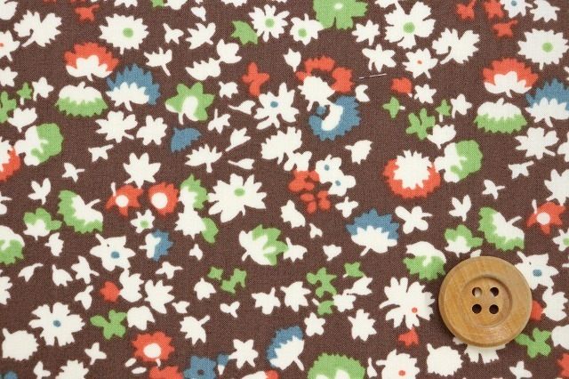 リバティ・ファブリックス タナローン（Bill ビル）モカ／40cm【DC20342】