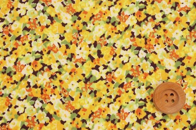 リバティ・ファブリックス タナローン（Beverley ビバレイ）イエロー／40cm【DC21397・J12D】