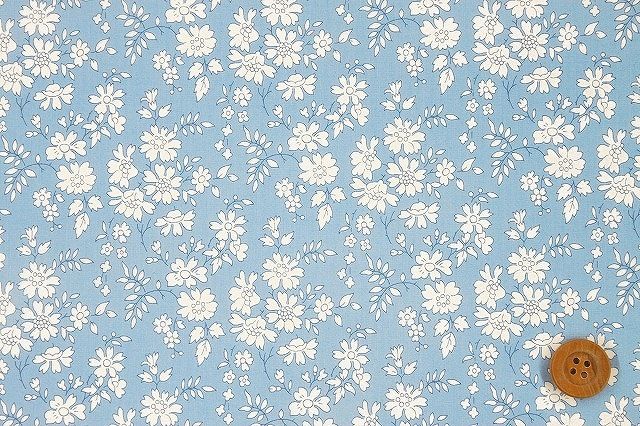 リバティ・ファブリックス タナローン（Capel カペル）シアーブルー／50cm【3333055・UE】