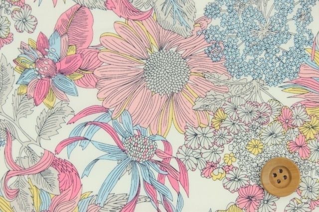 リバティ・ファブリックス タナローン（Angelica Garla アンジェリカ・ガーラ）ピンク／60cm【3631034・DE】