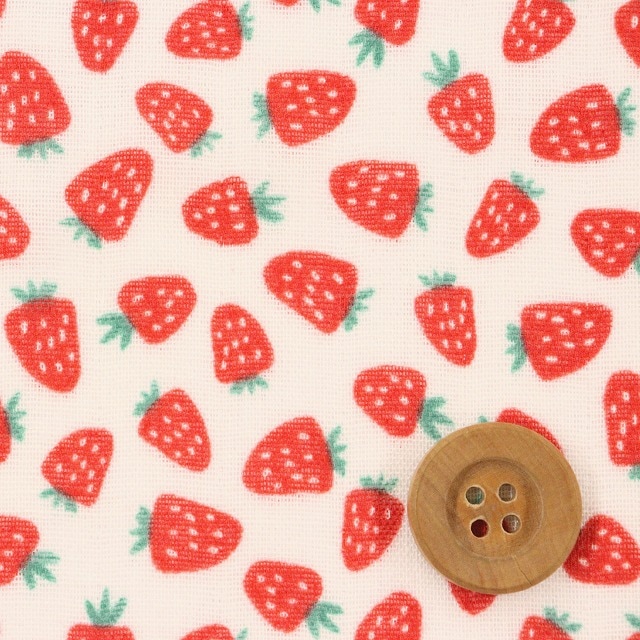 ベビーストロベリー／レッド【ダブルガーゼ生地】