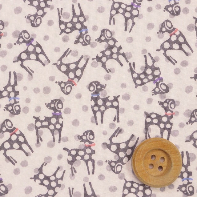 【サンドウオリジナルカラー】リバティ・ファブリックス タナローン（Dalmatian dots ダルメシアン・ドッツ）パウダースノー【DC28830・J25B】