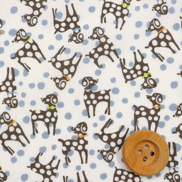 【サンドウオリジナルカラー】リバティ・ファブリックス タナローン（Dalmatian dots ダルメシアン・ドッツ）パピーレイン【DC28830・J25C】