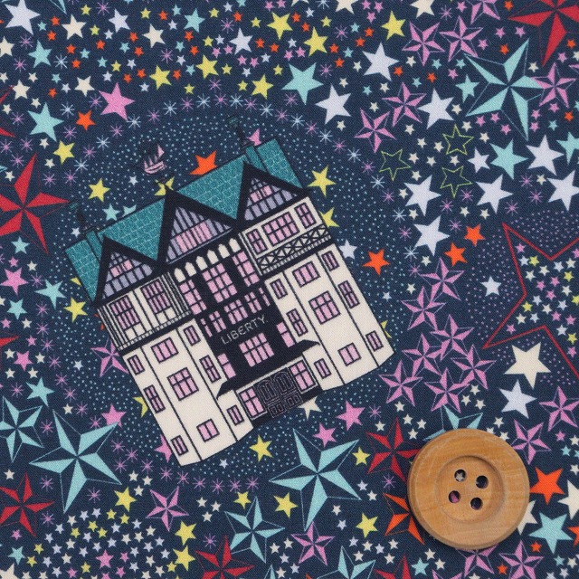 リバティ・ファブリックス タナローン（Adelajda Belle アデラジャ・ベル）ネイビー【36374310・D】